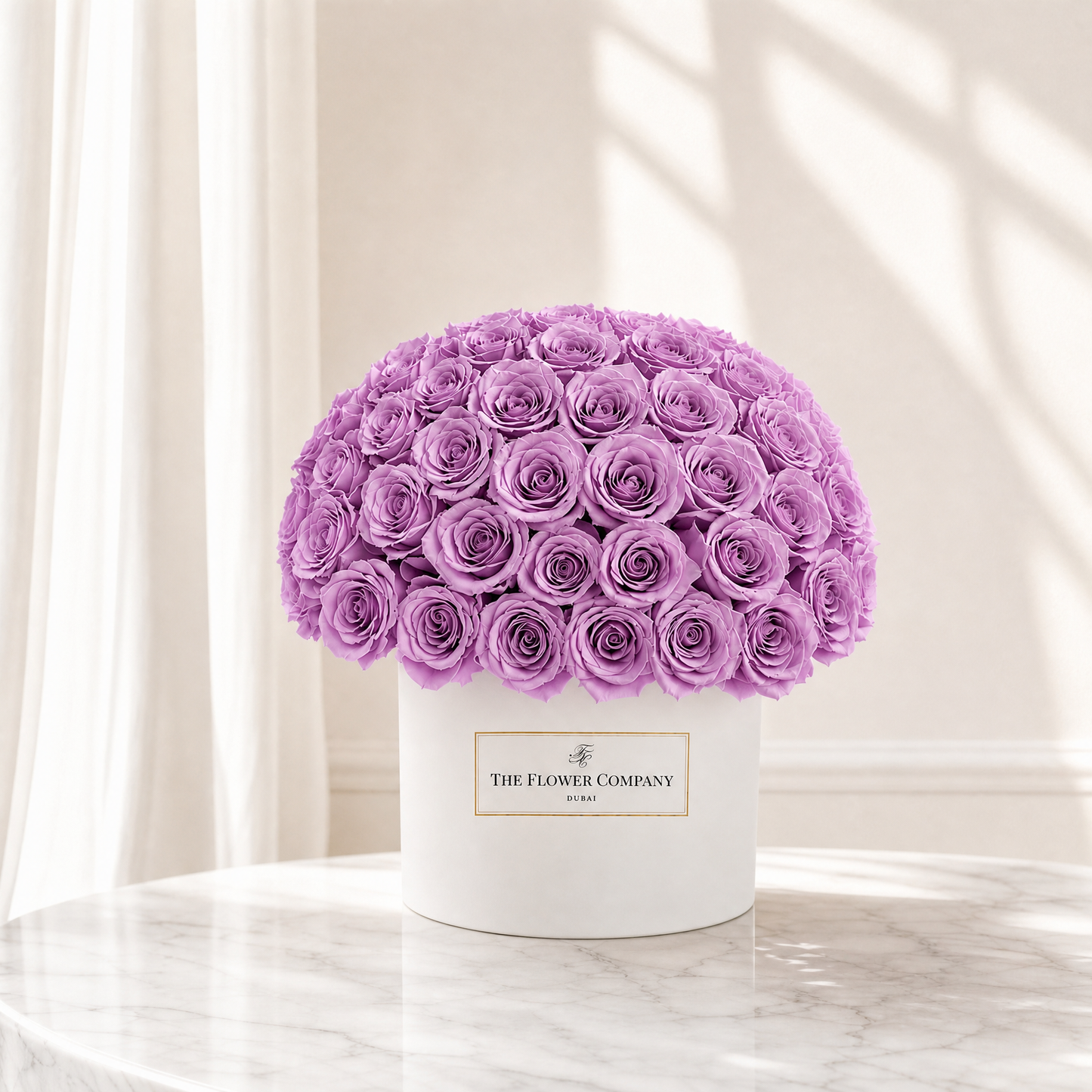 Dome Shaped Red Roses in Square Box The Flower Company
