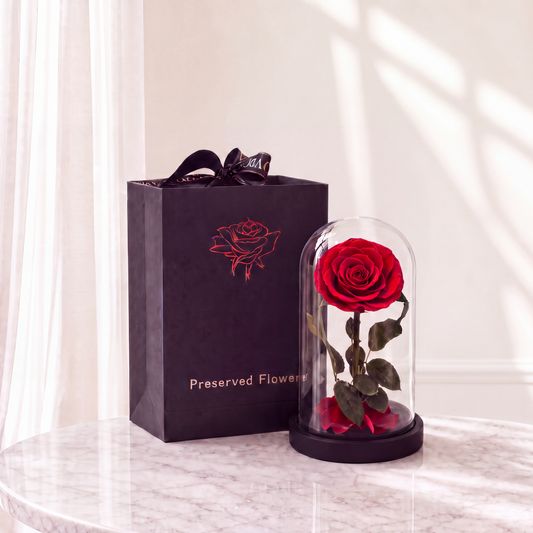 Forever Red Roses with Box The Flower Company
