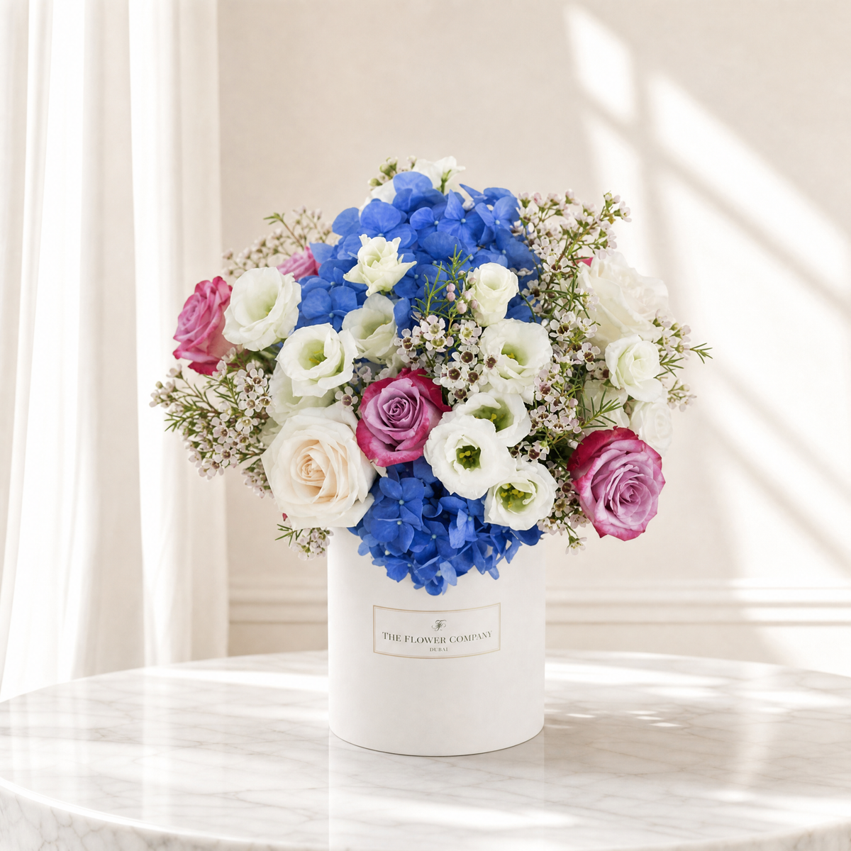 Midnight Blooms Round Box