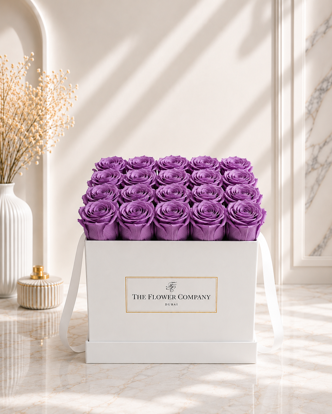 Classic Roses in Square Box